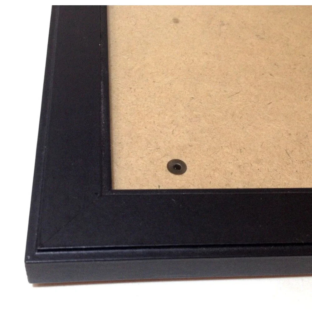 Vintage 5 x 7 Picture Frame Black Stand or Hang Glass Front